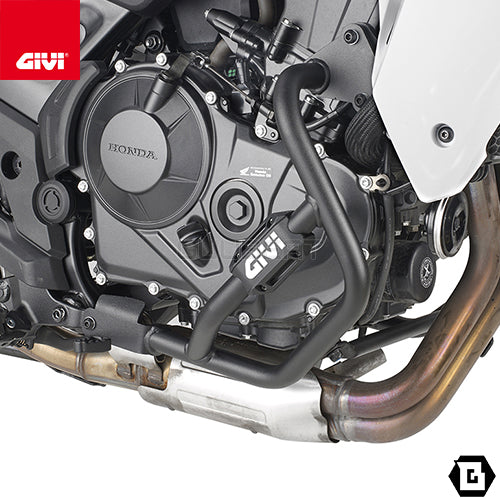 GIVI TN1201 エンジンガード クラッシュバー ブラック／HONDA XL750 トランザルプ専用