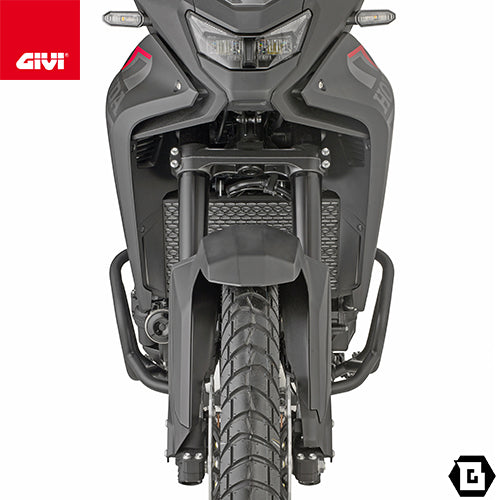 GIVI TN1222 エンジンガード クラッシュバー ブラック スチール製｜HONDA XL750 トランザルプ E-CLUTCH 対応