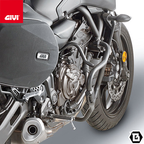 GIVI TN2130 エンジンガード クラッシュバー ブラック／YAMAHA トレーサー 700 / YAMAHA MT-07専用