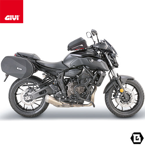 GIVI TN2130 エンジンガード クラッシュバー ブラック／YAMAHA MT-07 / YAMAHA トレーサー 700専用