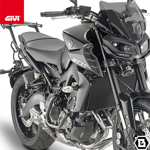 GIVI TN2132 エンジンガード クラッシュバー ブラック／YAMAHA MT-09専用