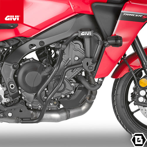 GIVI TN2159 エンジンガード クラッシュバー ブラック／YAMAHA トレーサー 9 / YAMAHA トレーサー 9 GT プラス / YAMAHA トレーサー 9 GT専用