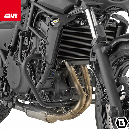 GIVI TN4134 エンジンガード クラッシュバー ブラック スチール製｜KAWASAKI エリミネーター 500 / エリミネーター 400 対応