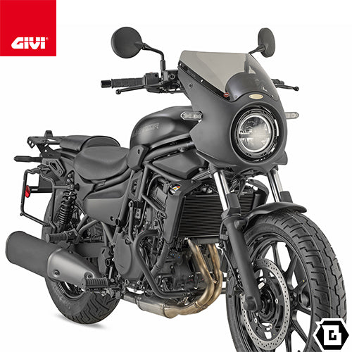 GIVI TN4134 エンジンガード クラッシュバー ブラック スチール製｜KAWASAKI エリミネーター 500 / エリミネーター 400 対応