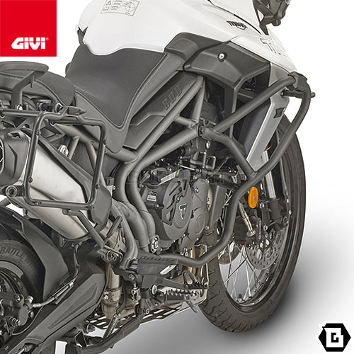 GIVI TN6409 エンジンガード クラッシュバー ブラック／TRIUMPH タイガー 800 XC / TRIUMPH タイガー 800 XR / TRIUMPH タイガー 800 / TRIUMPH タイガー 800 XC / TRIUMPH タイガー 800 XR専用