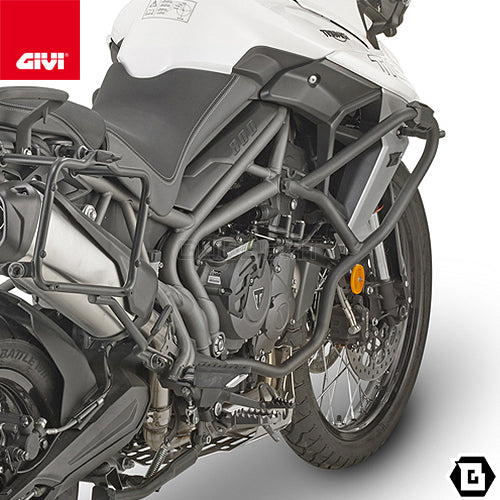 GIVI TN6409 エンジンガード クラッシュバー ブラック／TRIUMPH タイガー 800 XC / TRIUMPH タイガー 800 XR専用