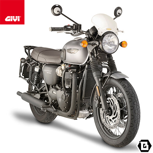 GIVI TN6410 エンジンガード クラッシュバー ブラック／TRIUMPH スピードツイン 1200 / TRIUMPH ボンネビル T120 / TRIUMPH ボンネビル T100 / TRIUMPH スピードツイン 900 / TRIUMPH ストリートツイン 900専用