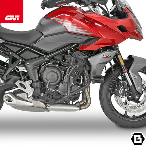 GIVI TN6421 エンジンガード クラッシュバー ブラック／TRIUMPH タイガースポーツ 660専用