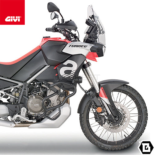 GIVI TN6710 エンジンガード クラッシュバー ブラック／APRILIA トゥアレグ 660専用