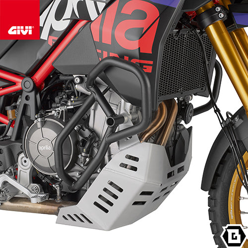 GIVI TN6712 エンジンガード クラッシュバー ブラック スチール製｜APRILIA トゥアレグ 660 ラリー 対応