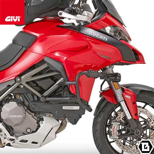 GIVI TN7406B エンジンガード クラッシュバー ブラック／DUCATI ムルティストラーダ 1260 / DUCATI ムルティストラーダ 1200 / DUCATI ムルティストラーダ 950 S / DUCATI ムルティストラーダ 950専用