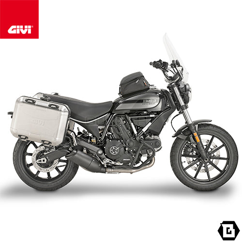GIVI TN7407 エンジンガード クラッシュバー ブラック／DUCATI スクランブラー 800 アイコン / DUCATI スクランブラー 400専用