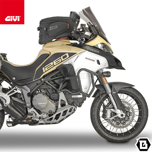 GIVI TN7408 エンジンガード クラッシュバー ブラック／DUCATI ムルティストラーダ 1260 ENDURO専用