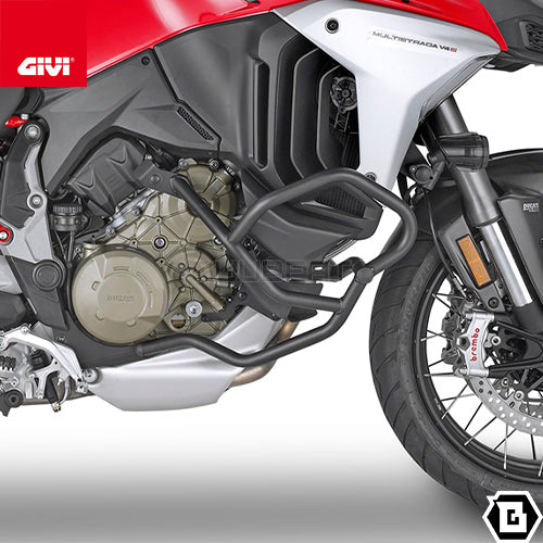 GIVI TN7413 エンジンガード クラッシュバー ブラック／DUCATI ムルティストラーダ V4 / DUCATI ムルティストラーダ V4S専用