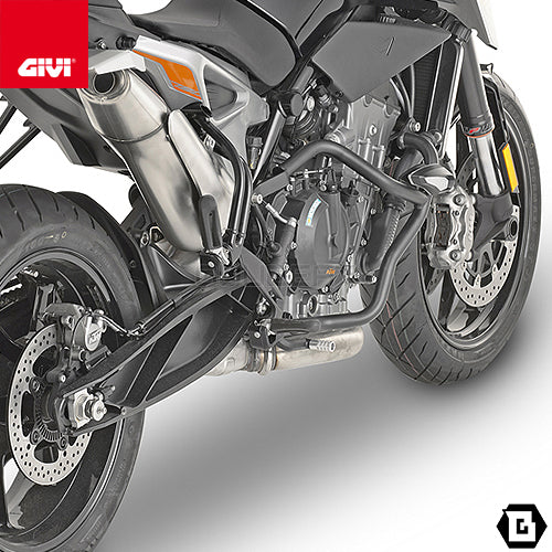 GIVI TN7708 エンジンガード クラッシュバー ブラック／KTM 890 デューク R / KTM 790 デューク専用