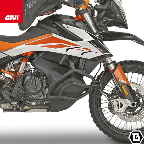 GIVI TN7710 エンジンガード クラッシュバー ブラック／HUSQVARNA ノーデン 901 / KTM 790 アドベンチャー R / KTM 790 アドベンチャー / KTM 890 アドベンチャー専用