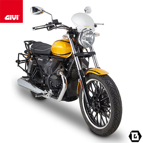 GIVI TN8202 エンジンガード クラッシュバー ブラック／MOTO GUZZI V9 ボバー / MOTO GUZZI V9 ローマー専用