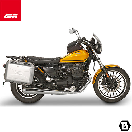 GIVI TN8202 エンジンガード クラッシュバー ブラック／MOTO GUZZI V9 ボバー / MOTO GUZZI V9 ローマー専用
