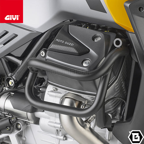 GIVI TN8208 エンジンガード クラッシュバー ブラック／MOTO GUZZI ステルヴィオ 1000専用