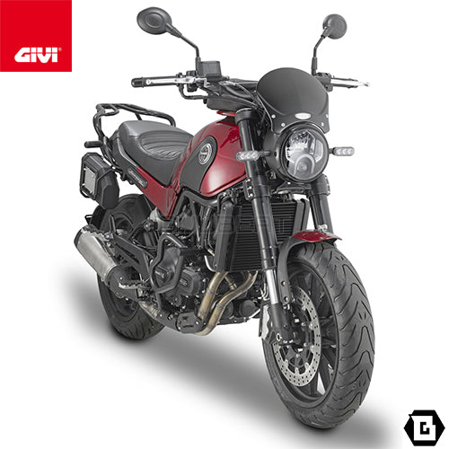 GIVI TN8704 エンジンガード クラッシュバー ブラック／BENELLI レオンチーノ 500 / BENELLI レオンチーノ 500 トレール専用