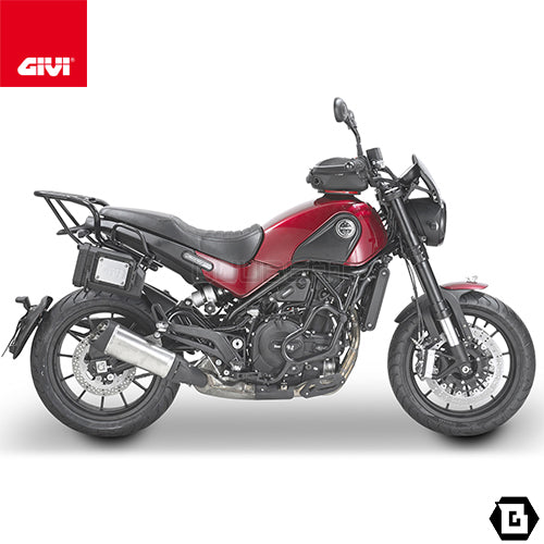 GIVI TN8704 エンジンガード クラッシュバー ブラック／BENELLI レオンチーノ 500 / BENELLI レオンチーノ 500 トレール専用