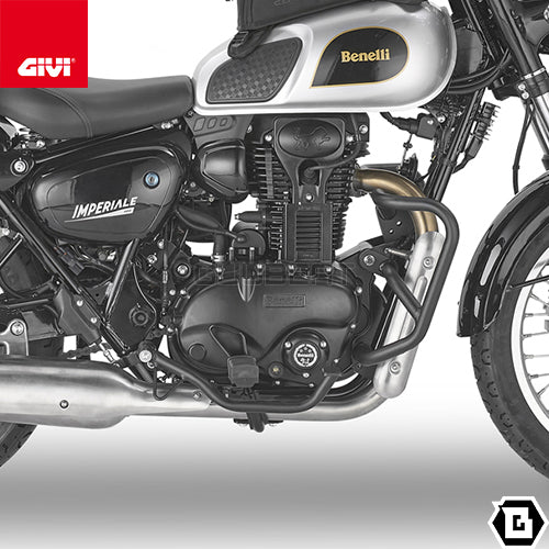 GIVI TN8707 エンジンガード クラッシュバー ブラック／BENELLI インペリアーレ 400専用