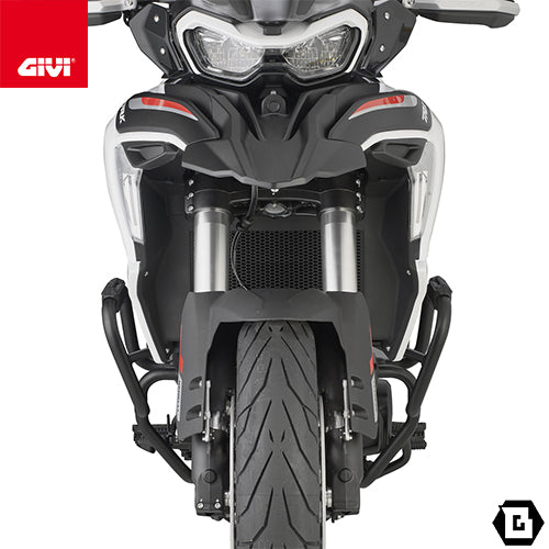 GIVI TN8717 エンジンガード クラッシュバー ブラック／BENELLI TRK 702 / BENELLI TRK 702 X専用