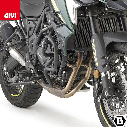 GIVI TN8717 エンジンガード クラッシュバー ブラック／BENELLI TRK 702 / BENELLI TRK 702 X専用