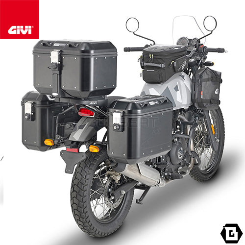 GIVI TN9050 エンジンガード クラッシュバー ブラック／ROYAL ENFIELD スクラム 411 / ROYAL ENFIELD ヒマラヤ / ROYAL ENFIELD ヒマラヤ専用