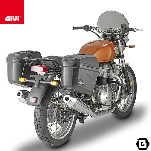 GIVI TN9051 エンジンガード クラッシュバー ブラック／ROYAL ENFIELD コンチネンタル GT 650 / ROYAL ENFIELD インターセプター 650専用