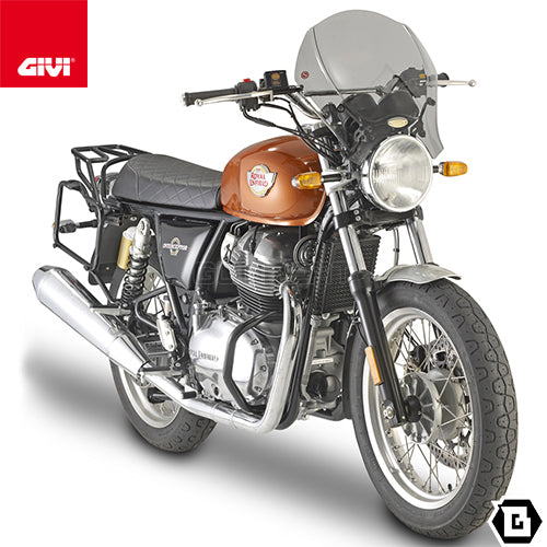 GIVI TN9051 エンジンガード クラッシュバー ブラック／ROYAL ENFIELD コンチネンタル GT 650 / ROYAL ENFIELD インターセプター 650専用