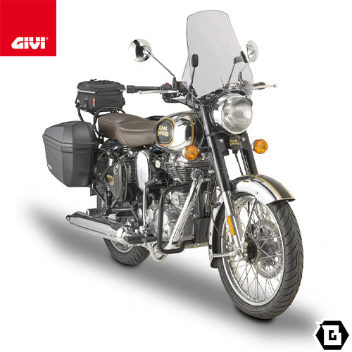 GIVI TN9052 エンジンガード クラッシュバー ブラック／ROYAL ENFIELD クラシック 500専用