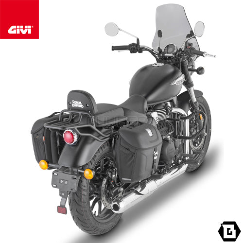 GIVI TN9053 エンジンガード クラッシュバー ブラック／ROYAL ENFIELD メテオ 350専用