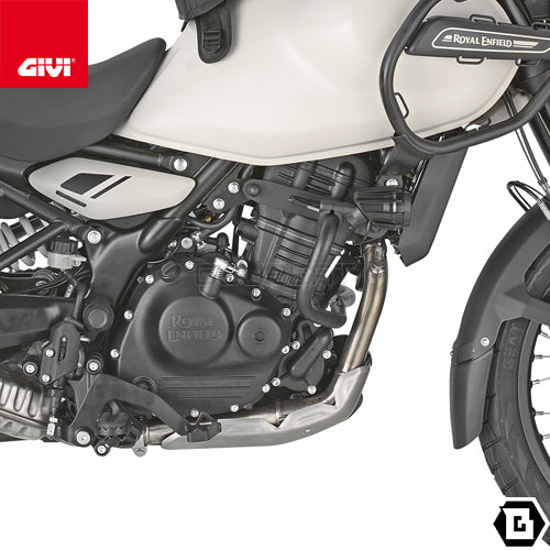 GIVI TN9059 エンジンガード クラッシュバー ブラック／ROYAL ENFIELD ヒマラヤ / ROYAL ENFIELD ゲリラ 450専用