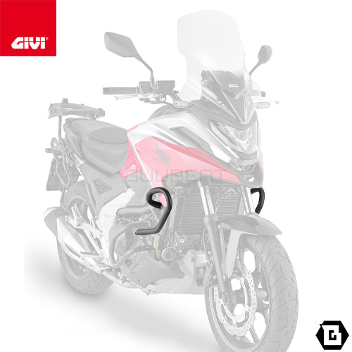 GIVI TNH1192 エンジンガード クラッシュバー ブラック／HONDA NC750X専用