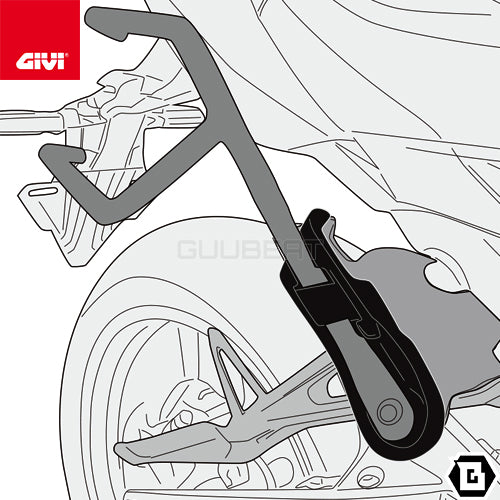 GIVI TR1208 サイドバッグサポート クイックリリース機能付き REMOVE-X (リムーブエックス)／HONDA CBR 650 R / HONDA CB 650 R / HONDA CB 650 R専用