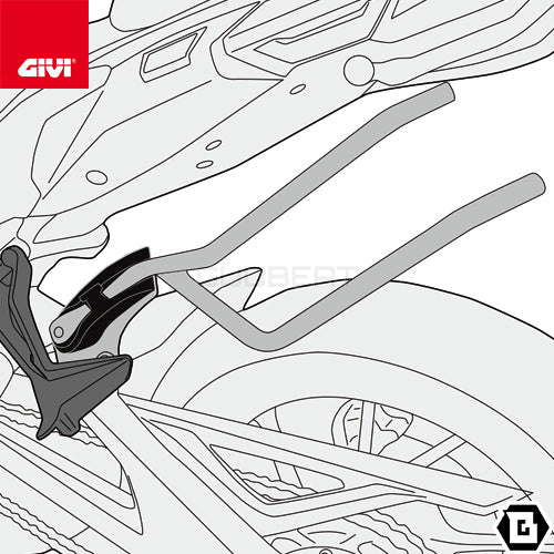 GIVI TR2139 サイドバッグサポート クイックリリース機能付き REMOVE-X (リムーブエックス)／YAMAHA トレーサー 900 / YAMAHA トレーサー 900 GT専用