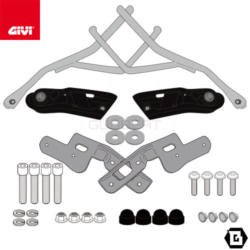 GIVI TR2157 サイドバッグサポート クイックリリース機能付き REMOVE-X（リムーブエックス）｜YAMAHA MT-07 対応