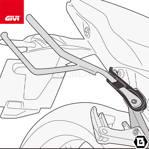 GIVI TR4118 サイドバッグサポート クイックリリース機能付き REMOVE-X (リムーブエックス)／KAWASAKI Z 900専用