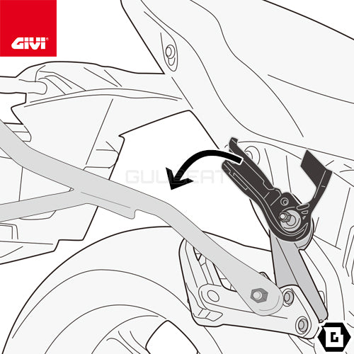 GIVI TR4118 サイドバッグサポート クイックリリース機能付き REMOVE-X (リムーブエックス)／KAWASAKI Z 900専用