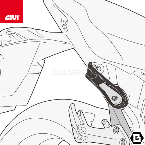 GIVI TR4118 サイドバッグサポート クイックリリース機能付き REMOVE-X (リムーブエックス)／KAWASAKI Z 900専用