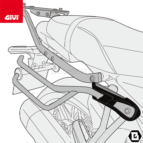 GIVI TR4131 サイドバッグサポート クイックリリース機能付き REMOVE-X (リムーブエックス)／KAWASAKI Z 650 RS専用