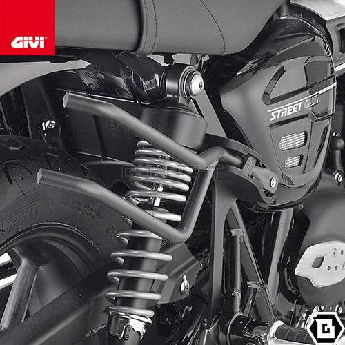 GIVI TR6407 サイドバッグサポート クイックリリース機能付き REMOVE-X (リムーブエックス)／TRIUMPH ボンネビル T120 / TRIUMPH ボンネビル T100 / TRIUMPH スピードツイン 900 / TRIUMPH ストリートツイン 900専用