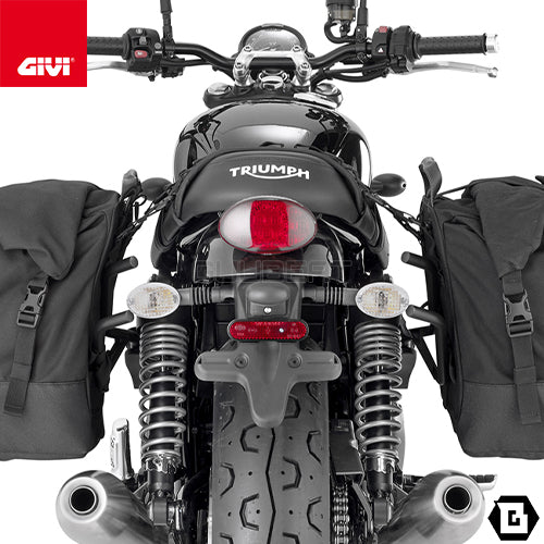 GIVI TR6407 サイドバッグサポート クイックリリース機能付き REMOVE-X (リムーブエックス)／TRIUMPH ボンネビル T120 / TRIUMPH ボンネビル T100 / TRIUMPH スピードツイン 900 / TRIUMPH ストリートツイン 900専用