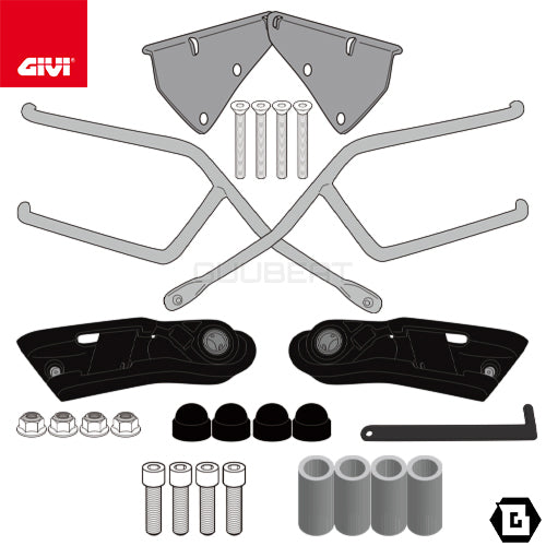 GIVI TR8206 サイドバッグサポート クイックリリース機能付き REMOVE-X (リムーブエックス)／MOTO GUZZI V7 ストーン専用