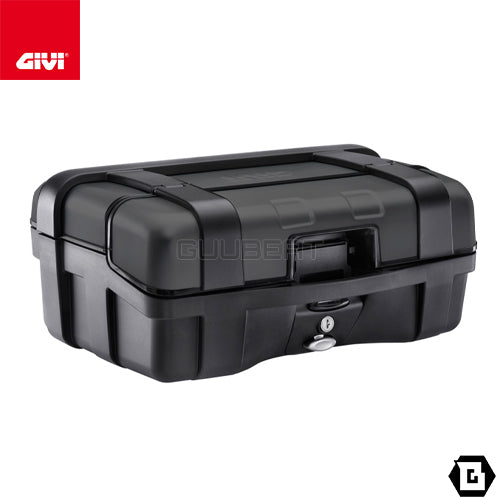 GIVI TRK33BPACK2 TREKKER トップ・サイドケース兼用 2ケース ブラックアルミカバータイプ MONOKEYタイプ 33L容量 ブラック