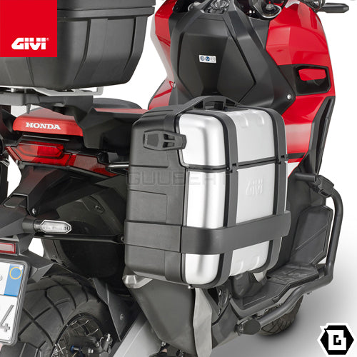 GIVI TRK33PACK2 TREKKER トップ・サイドケース兼用 2ケース アルミカバータイプ MONOKEYタイプ 33L容量 ブラック / シルバー