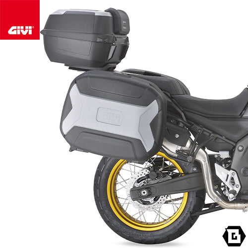 GIVI TRK35BNPACK2 TREKKER トップ・サイドケース兼用 2ケース アルミカバータイプ MONOKEYタイプ 35L容量  ブラック / グレー