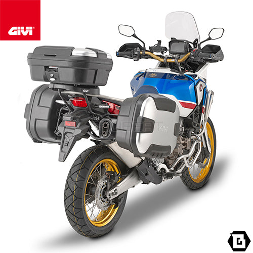 GIVI TRK35N トップケース / サイドケース 兼用 35L容量 MONOKEY ( モノキー ) TREKKER ブラック / シルバー