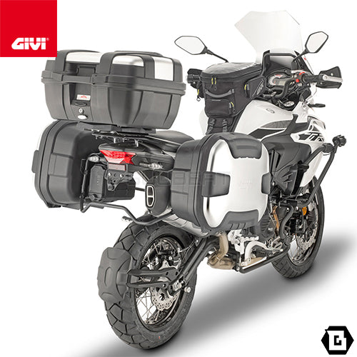 GIVI TRK35N トップケース / サイドケース 兼用 35L容量 MONOKEY ( モノキー ) TREKKER ブラック / シルバー